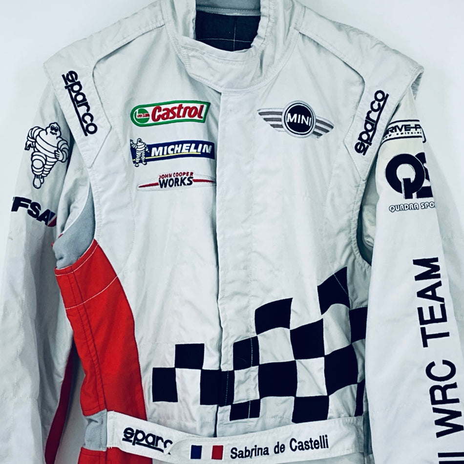 WRC Mini World Rally Championship Team Sabrina de Castelli Race Used Saprco Suit - Pit-Lane Motorsport