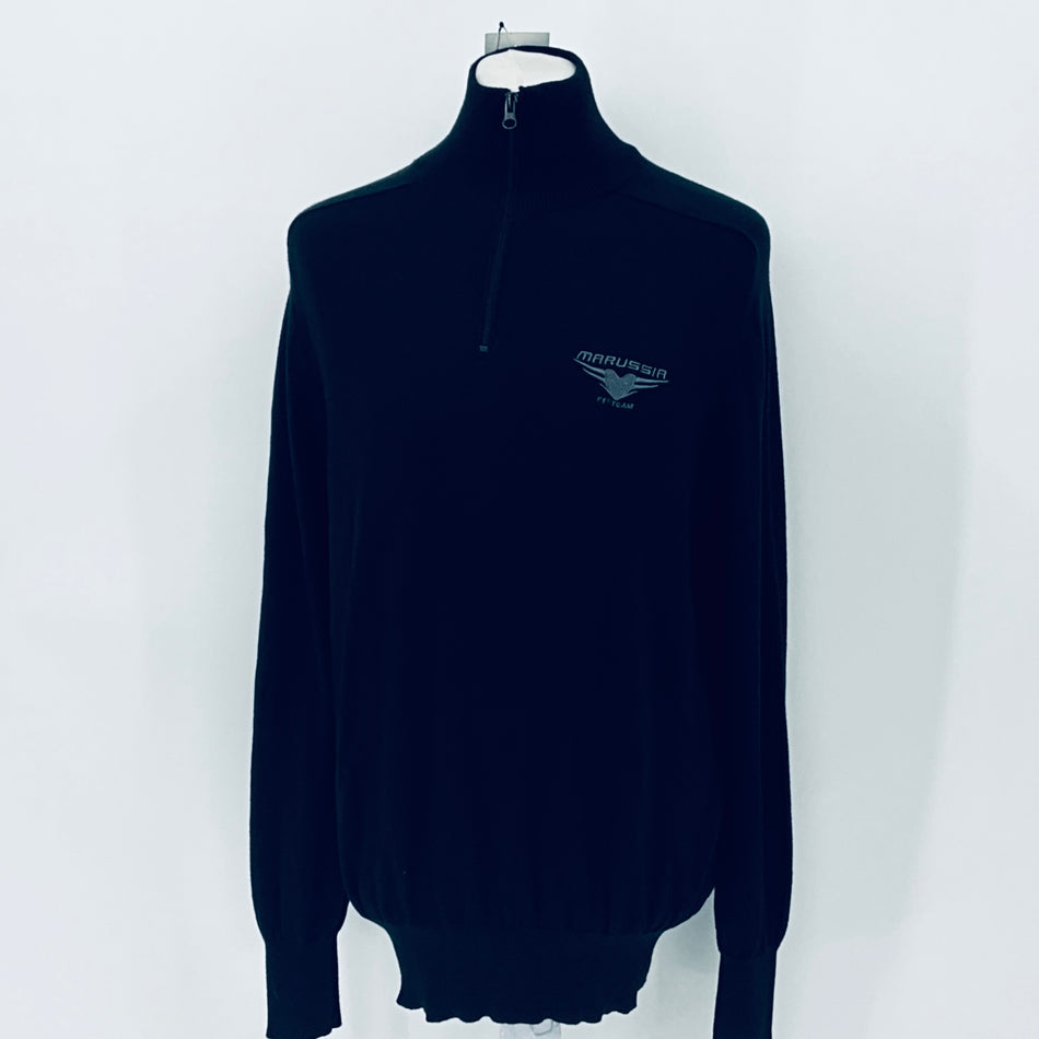 Marussia F1 Team-Team Issue Zip Travel Jumper-Black