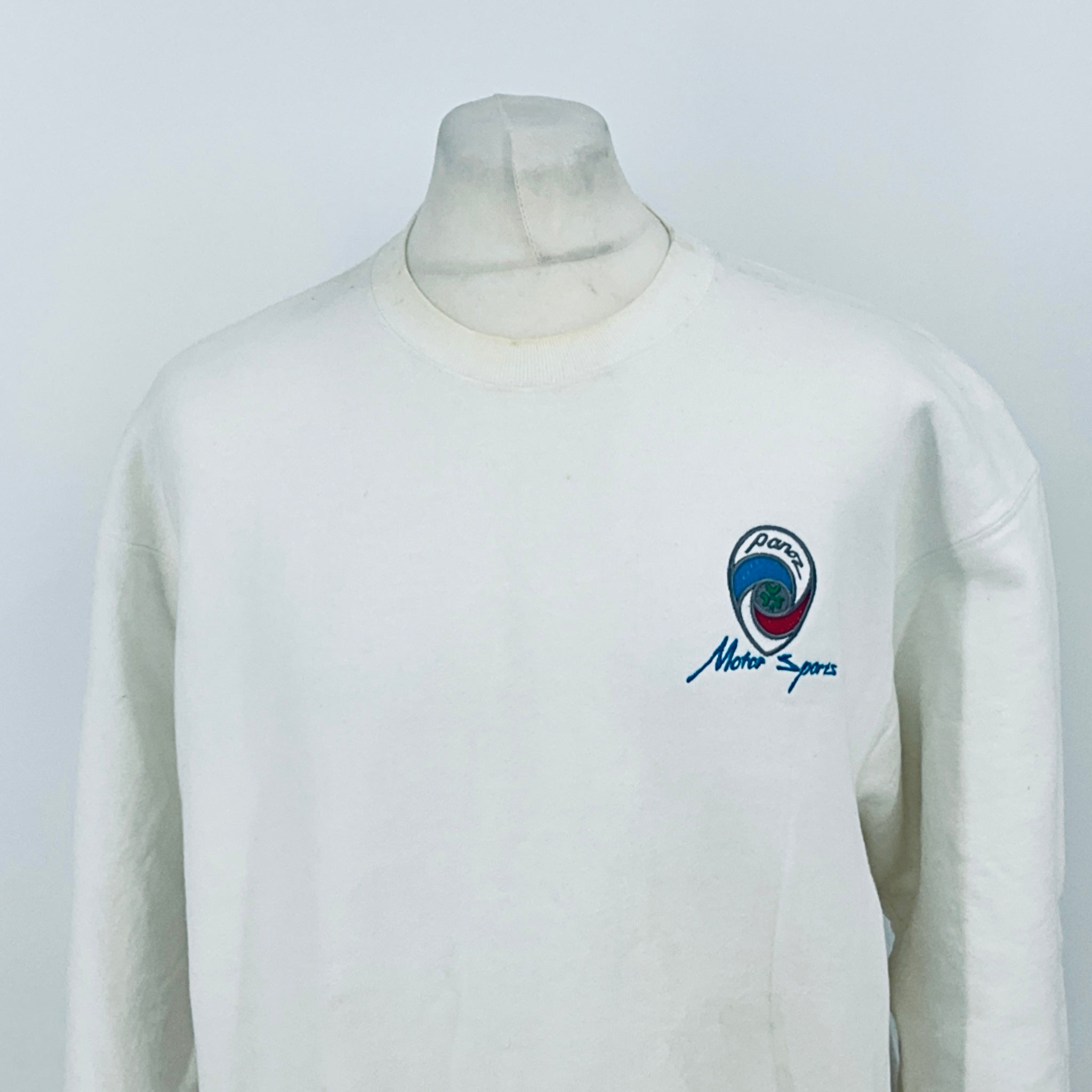 Panoz Motorsport Team Issue Le Mans Sweatshirt-White - Pit-Lane Motorsport