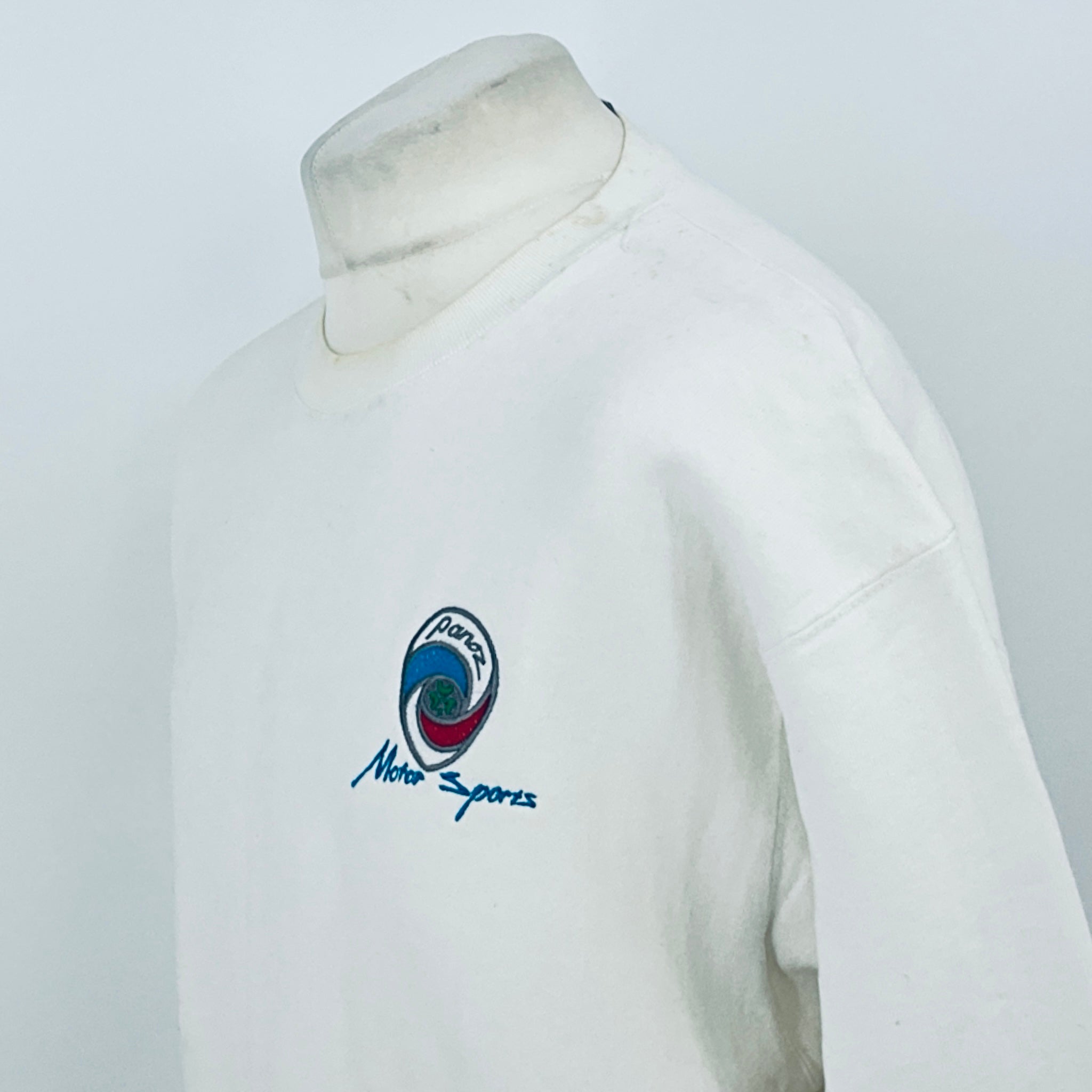 Panoz Motorsport Team Issue Le Mans Sweatshirt-White - Pit-Lane Motorsport