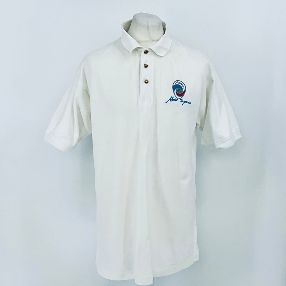 Panoz Motorsport Team Issue Le Mans Polo Shirt-White - Pit-Lane Motorsport