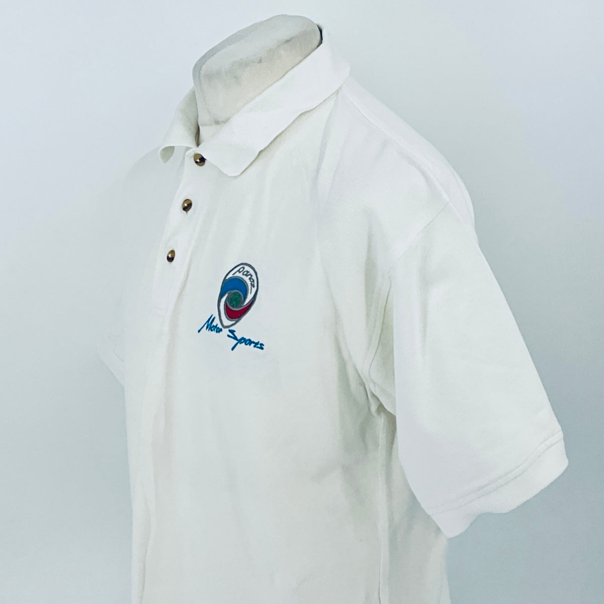 Panoz Motorsport Team Issue Le Mans Polo Shirt-White - Pit-Lane Motorsport