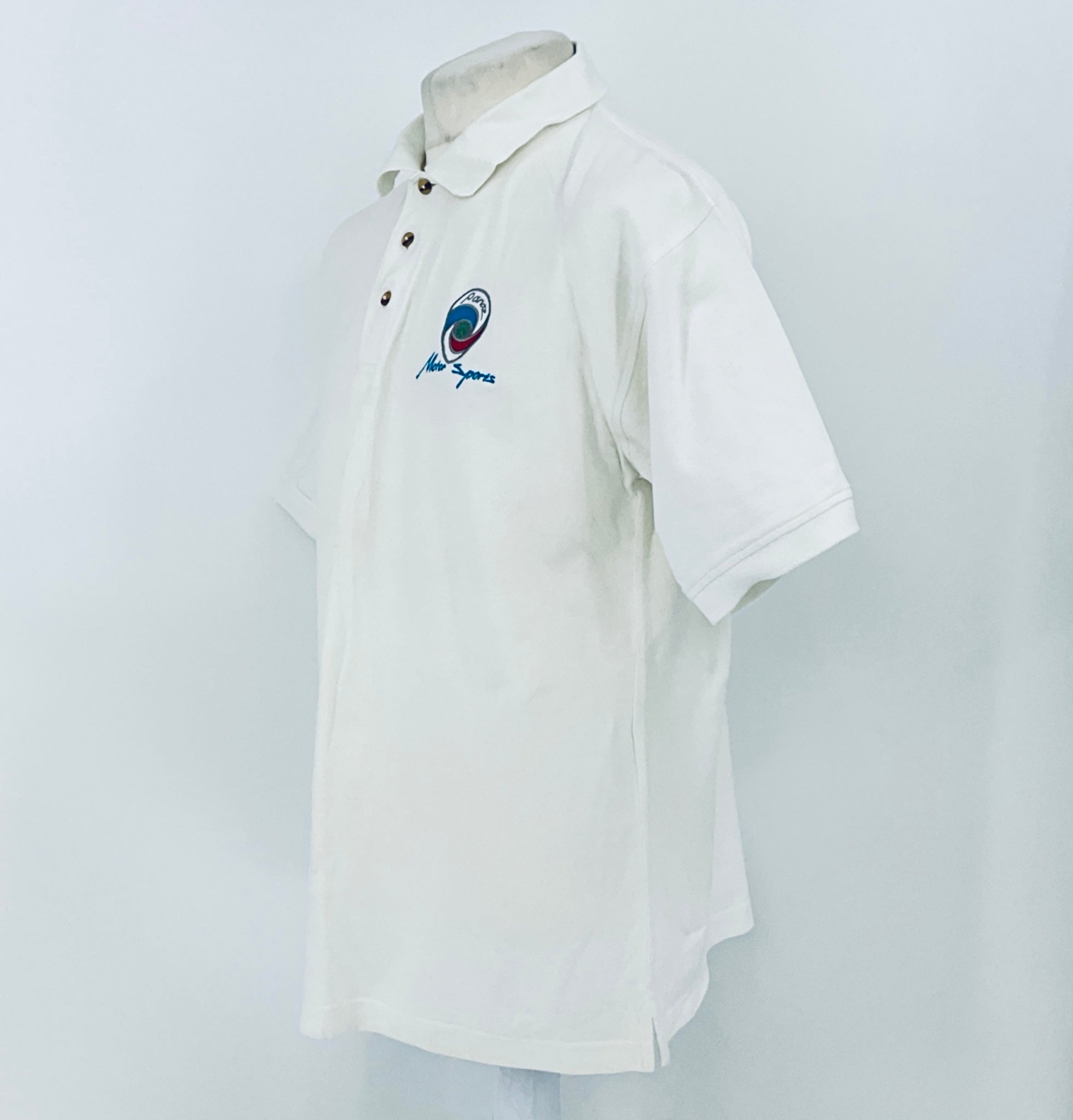 Panoz Motorsport Team Issue Le Mans Polo Shirt-White - Pit-Lane Motorsport