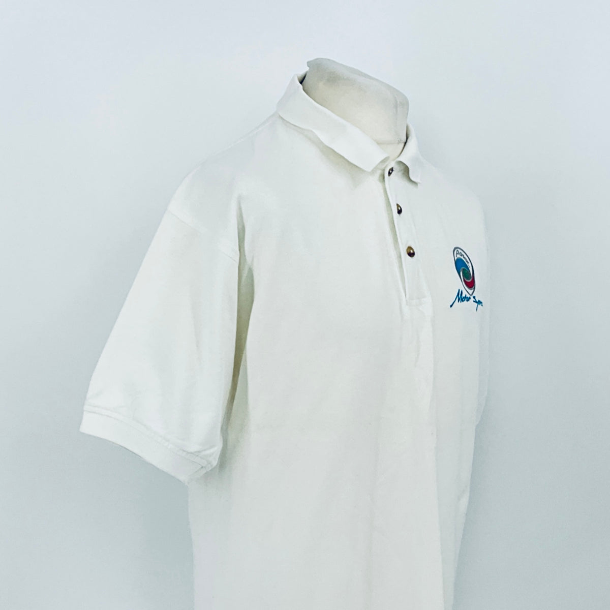 Panoz Motorsport Team Issue Le Mans Polo Shirt-White - Pit-Lane Motorsport