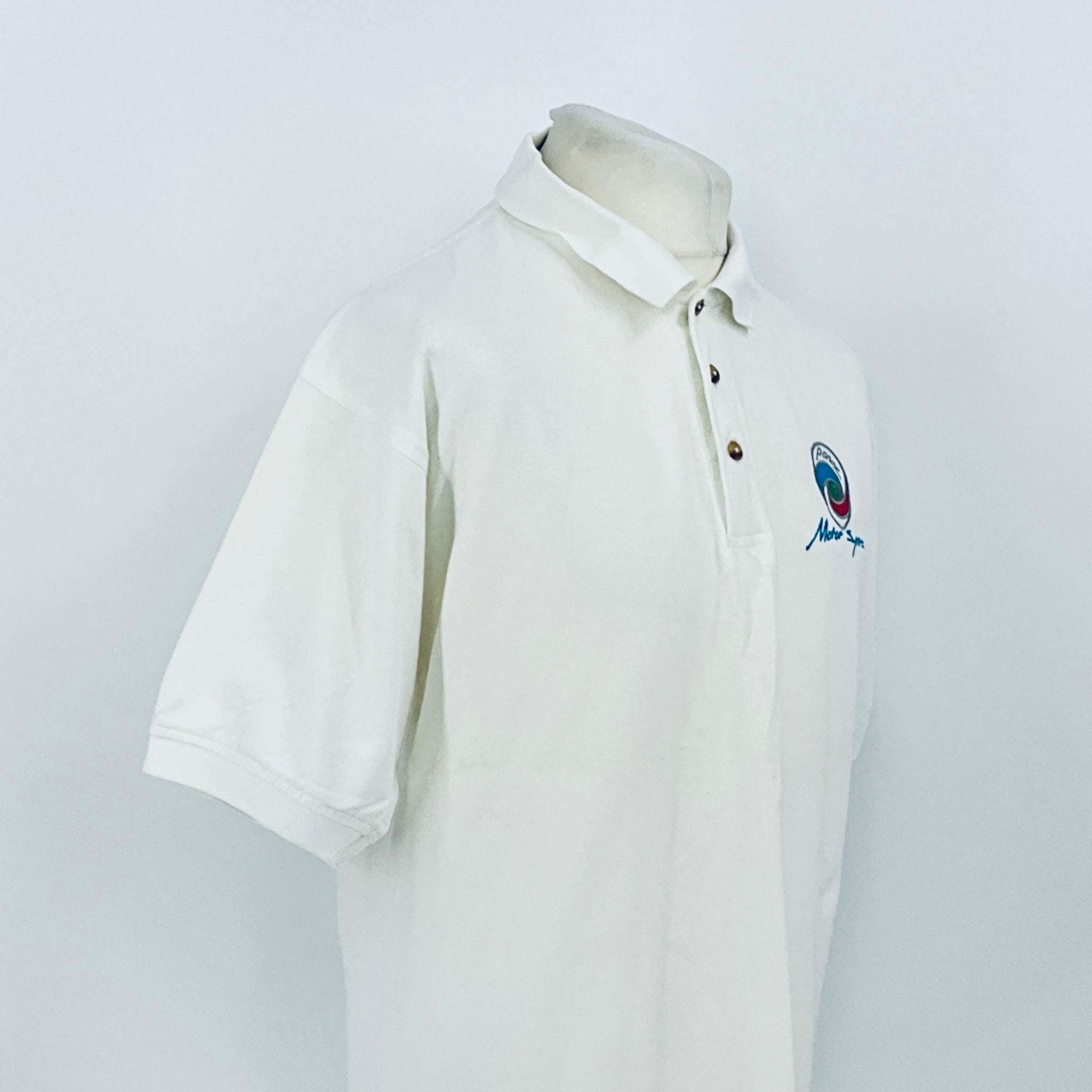 Panoz Motorsport Team Issue Le Mans Polo Shirt-White - Pit-Lane Motorsport
