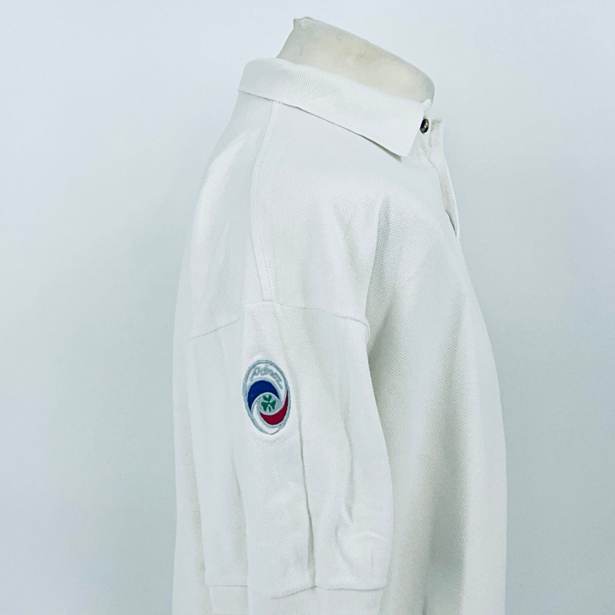 Panoz Motorsport David Price Racing Team Issue Polo Shirt White 1990s - Pit-Lane Motorsport