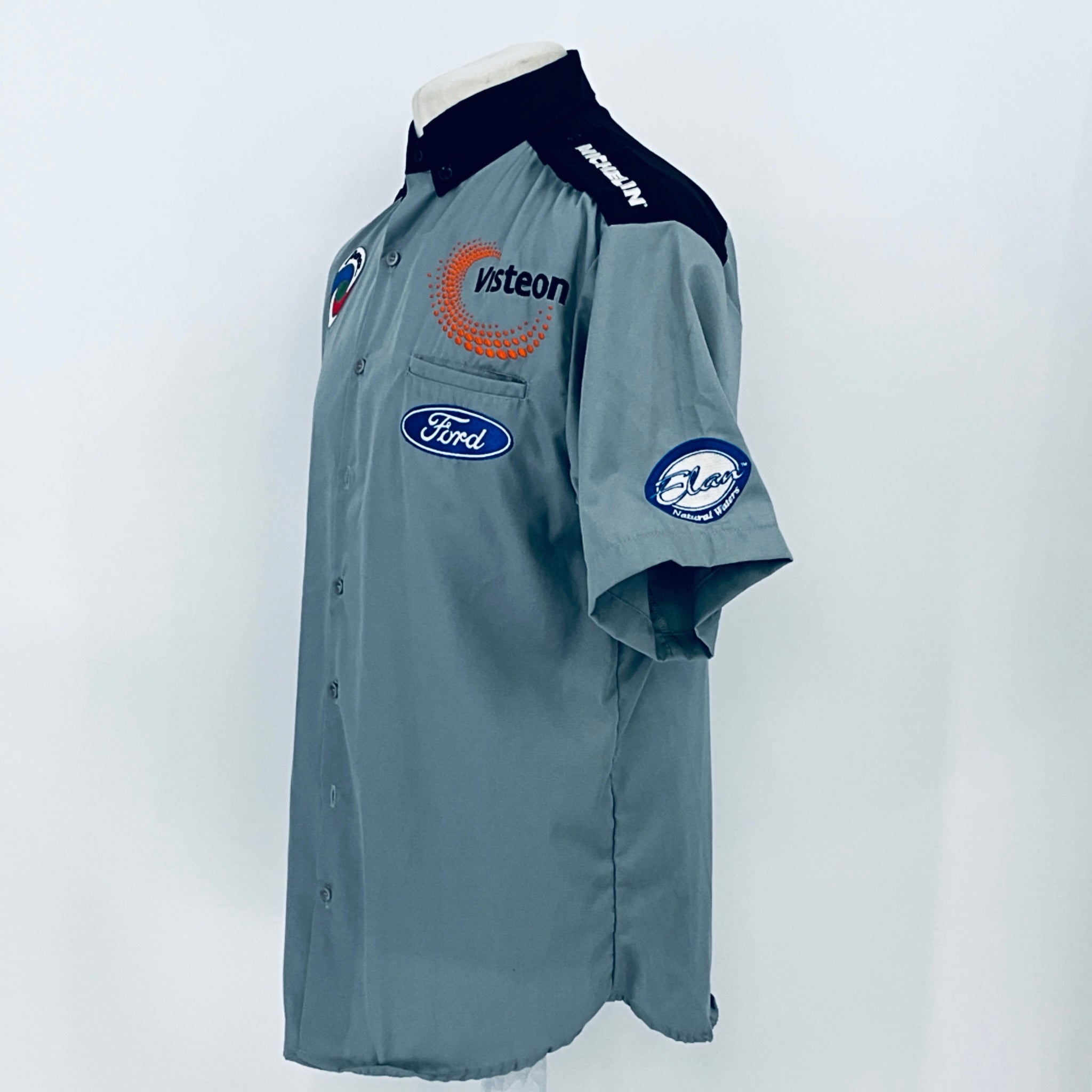 Panoz Motorsport Visteon Team Issue Le Mans pit Crew Shirt-Grey - Pit-Lane Motorsport