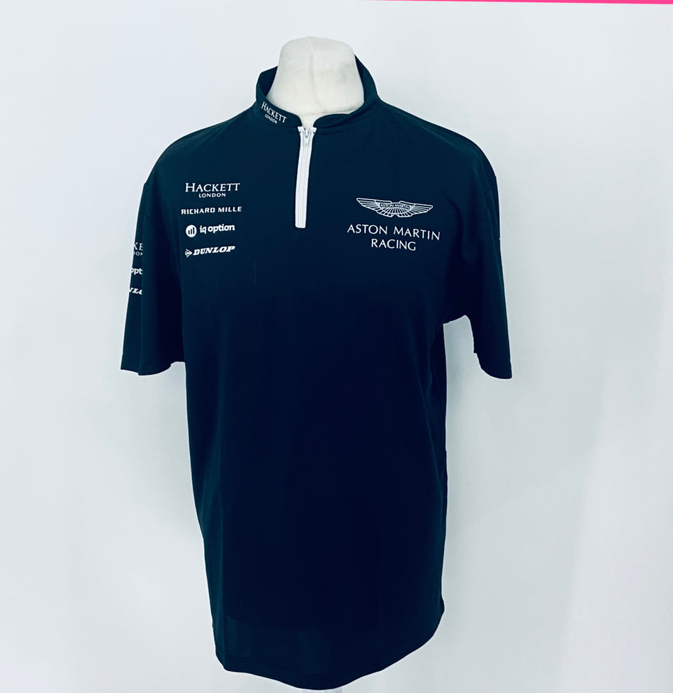 Aston Martin Racing Le Mans Team Issue Polo Shirt 2016-Dark Blue-Used