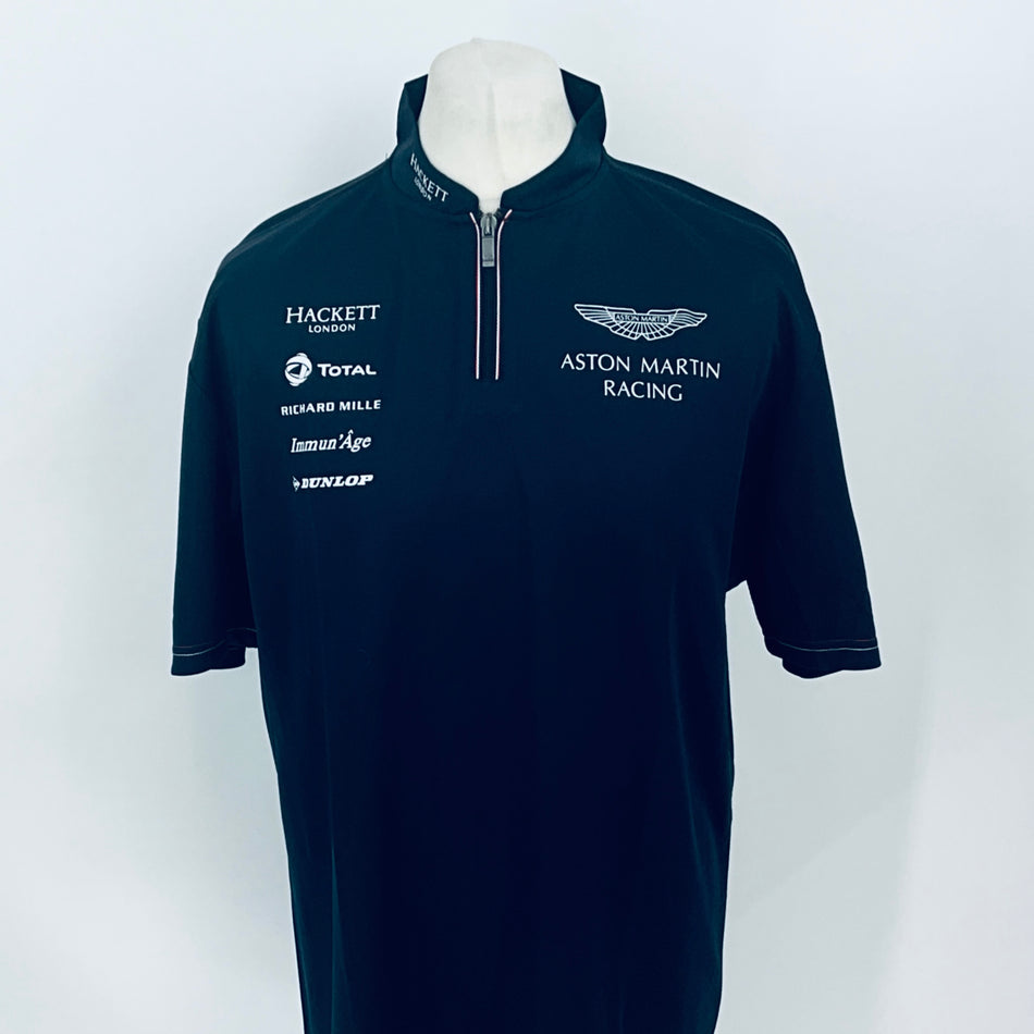 Aston Martin Racing Le Mans Team Issue Polo Shirt 2015-Dark Blue-Used