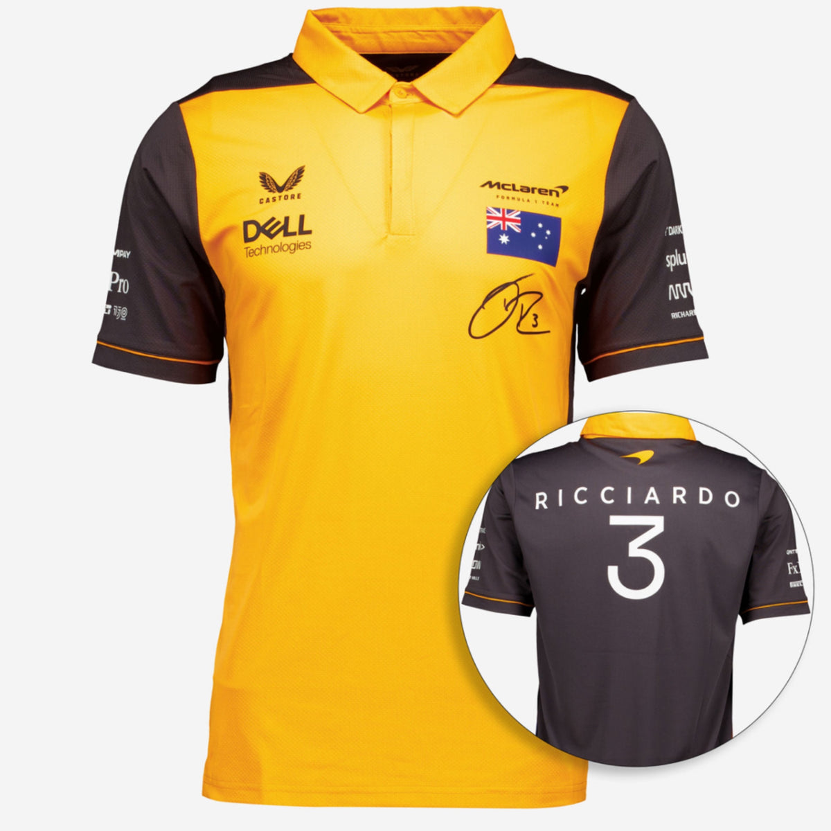 Daniel Ricciardo McLaren F1 Team Official Merchandise Drivers Polo Shirt - Pit-Lane Motorsport