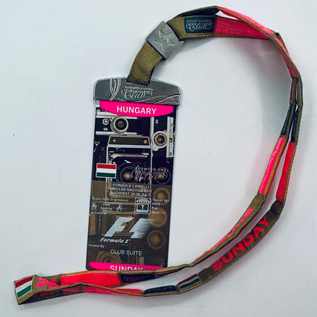 FIA Hungarian Grand prix 2017 VIP Club Suite Pass & Lanyard - Pit-Lane Motorsport