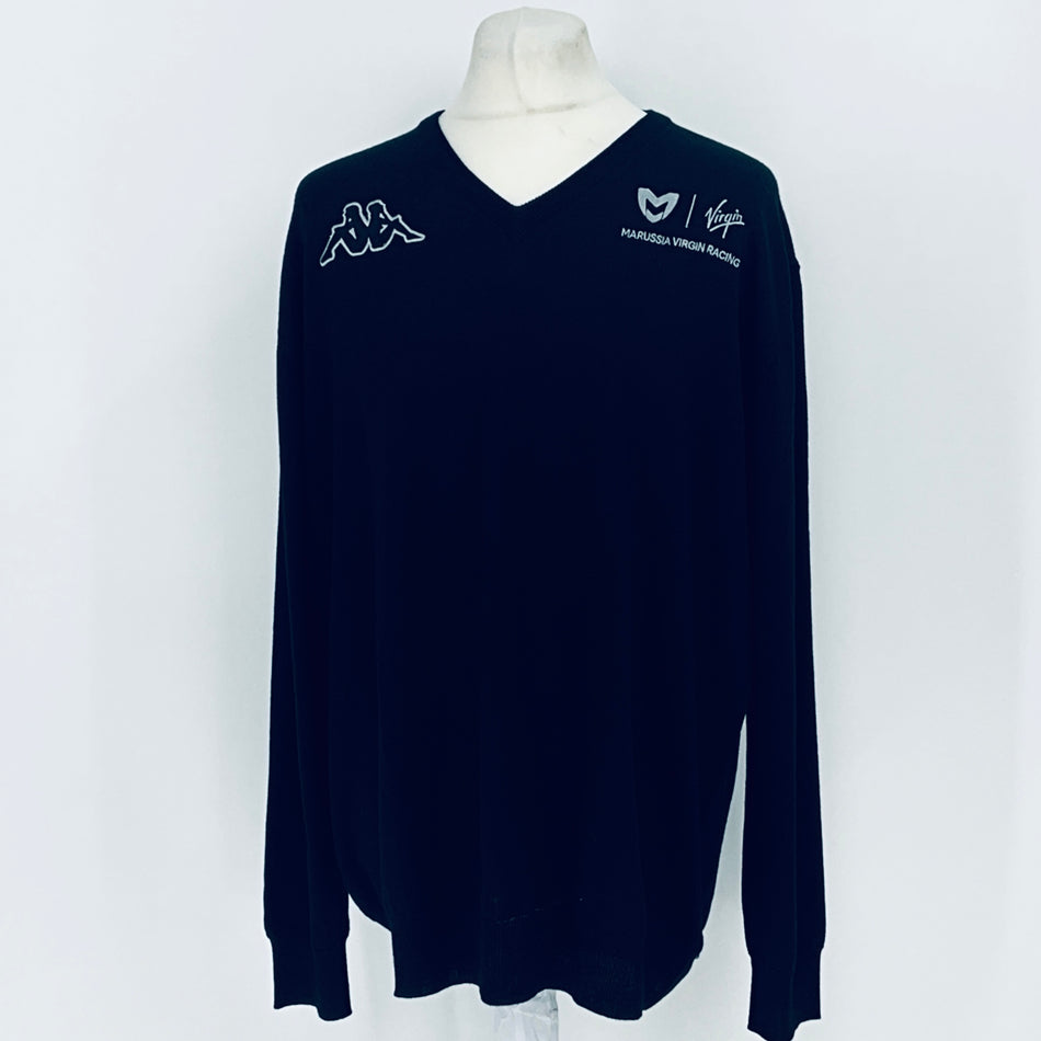 2011 Virgin-Marussia Racing F1 Team Kappa Team Issued V Neck Jumper