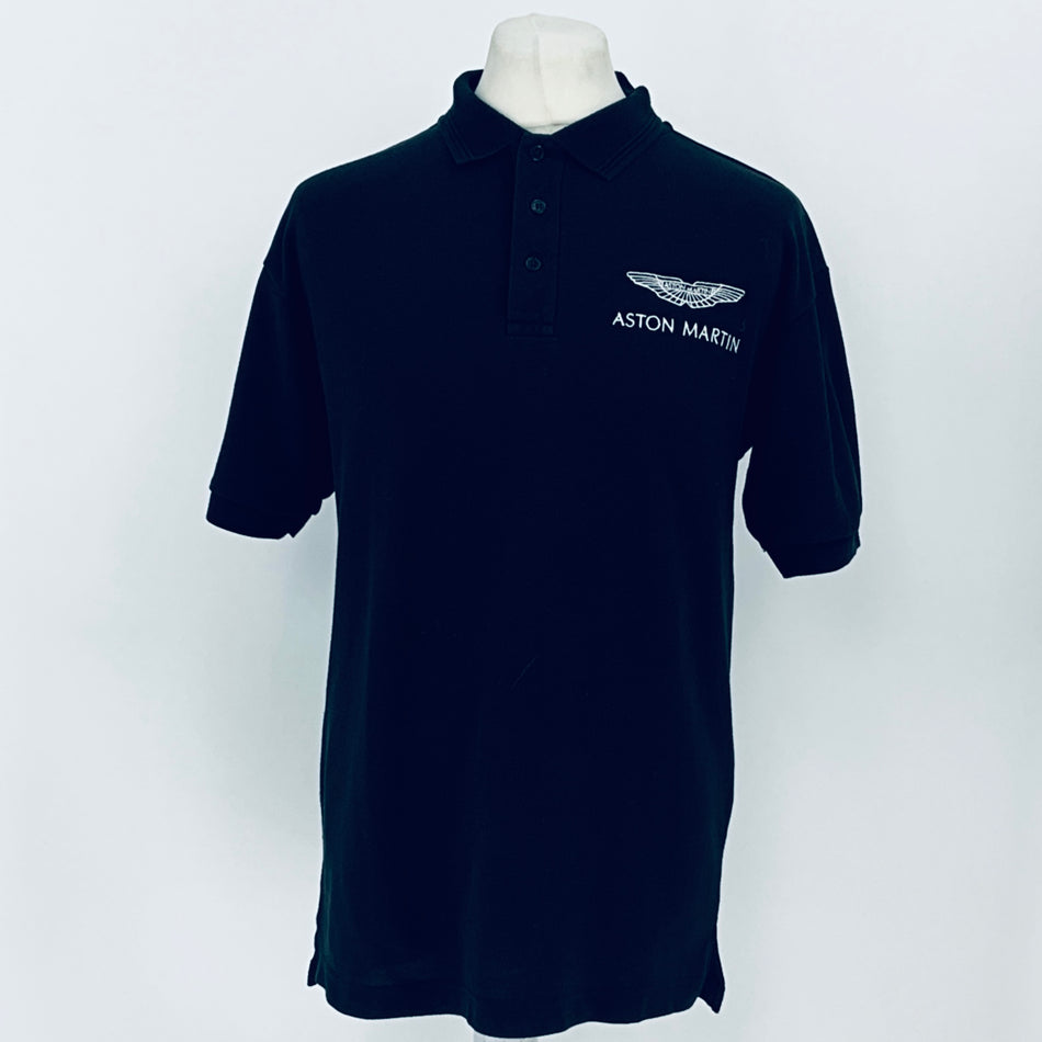 Aston Martin Racing Team Issue Polo Shirt-Black