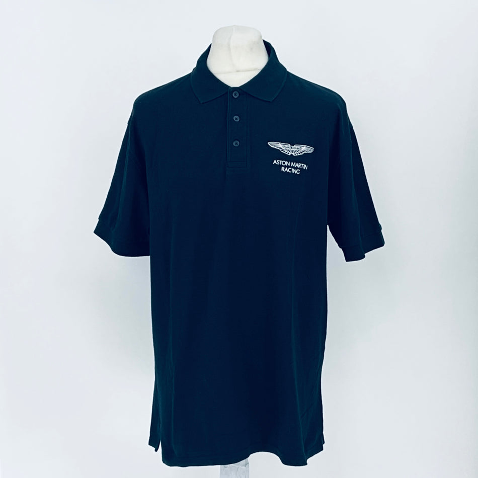 Aston Martin Racing Team Issue Polo Shirt-Navy