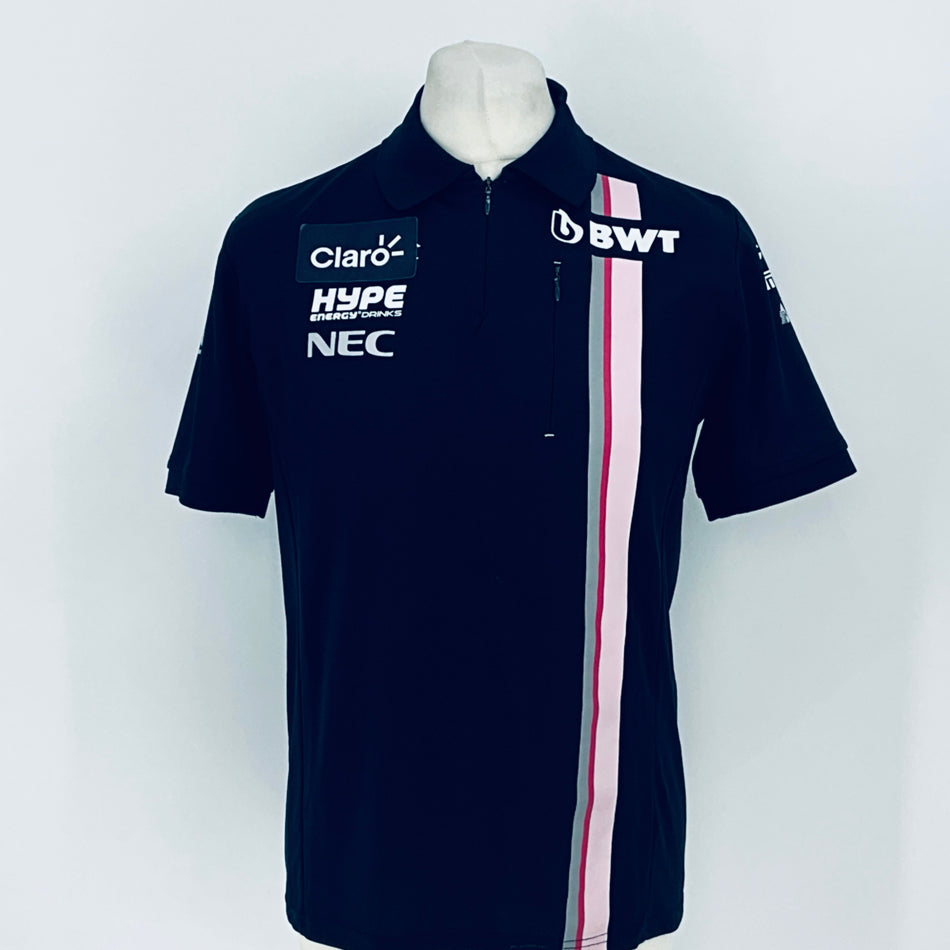 Force India F1 Team Issue VJM10 2017 Team Issue Race Day Polo Shirt Claro Edition