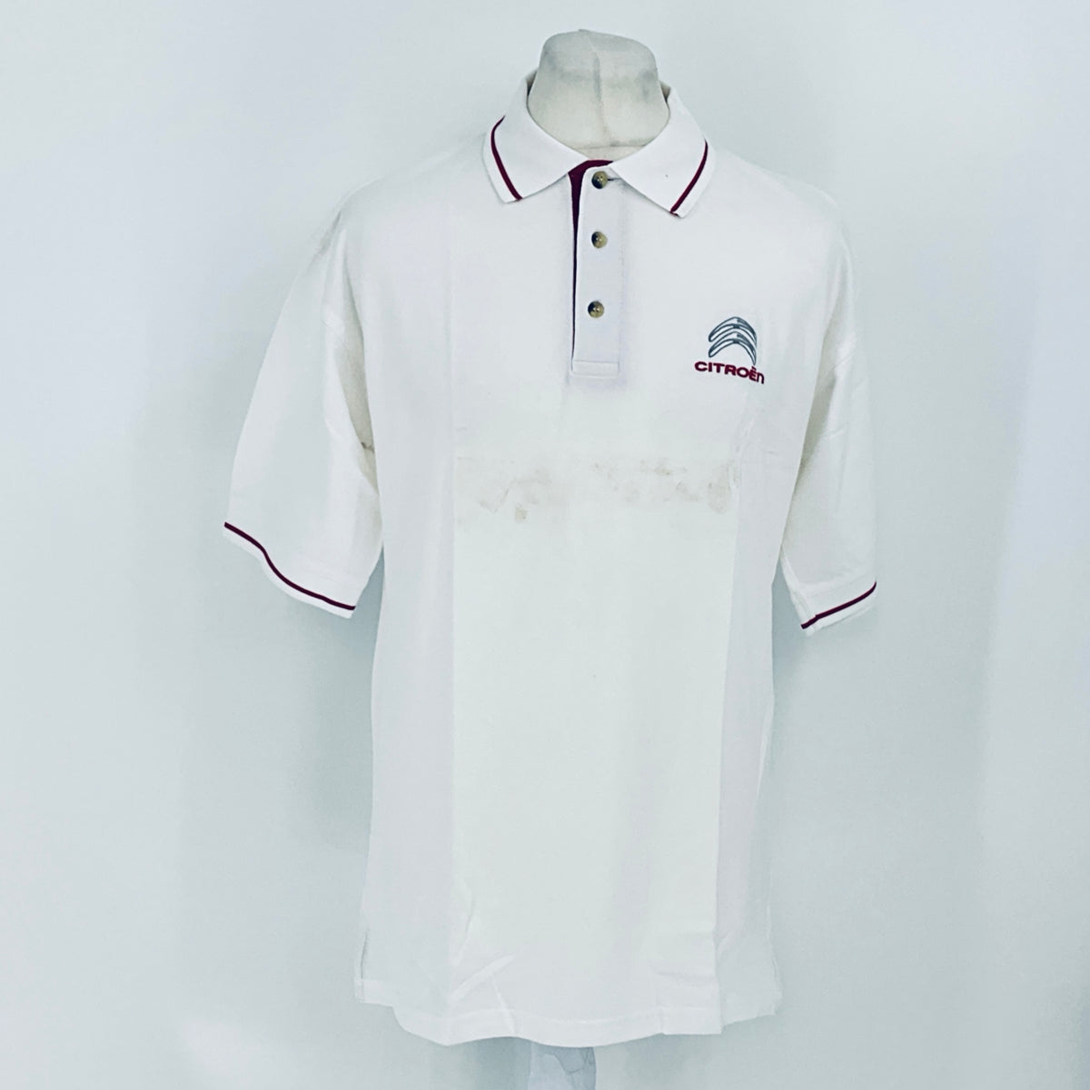 Citroen Motorsport Official WRC World Rally Championship Team Issue Travel Polo Shirt-White - Pit-Lane Motorsport