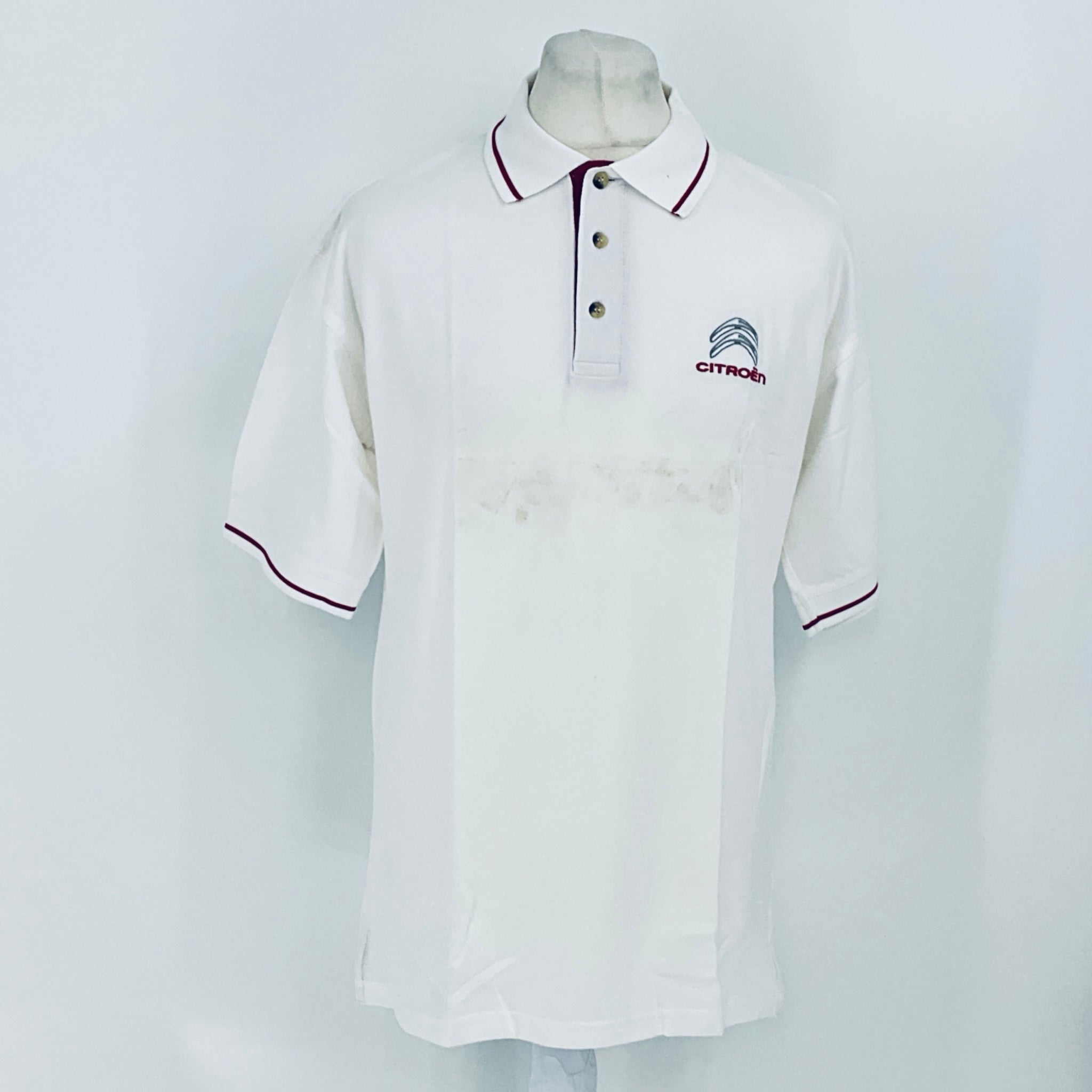 Citroen Motorsport Official WRC World Rally Championship Team Issue Travel Polo Shirt-White - Pit-Lane Motorsport