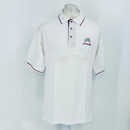 Citroen Motorsport Official WRC World Rally Championship Team Issue Travel Polo Shirt-White - Pit-Lane Motorsport