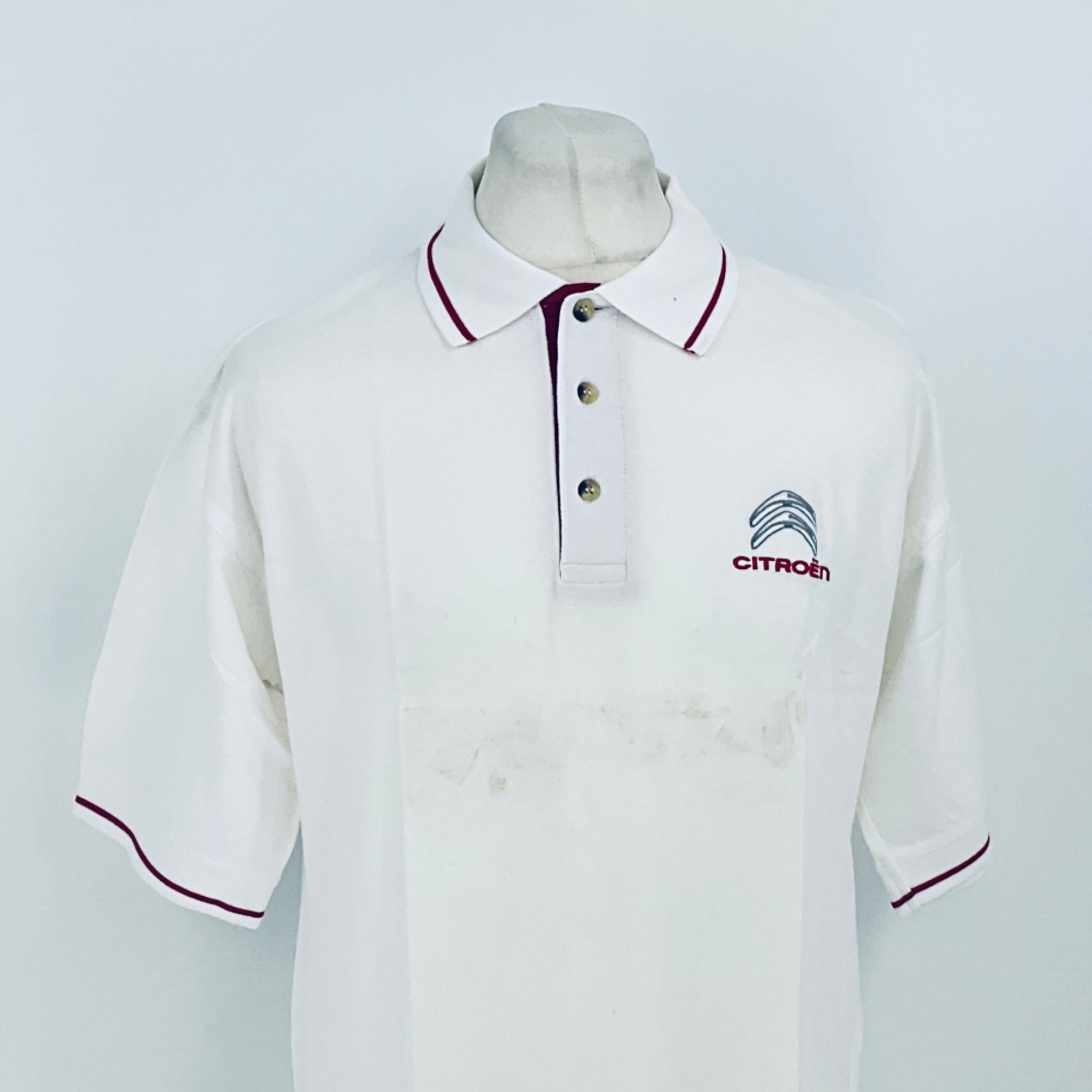 Citroen Motorsport Official WRC World Rally Championship Team Issue Travel Polo Shirt-White - Pit-Lane Motorsport