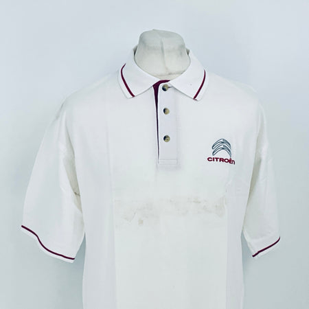 Citroen Motorsport Official WRC World Rally Championship Team Issue Travel Polo Shirt-White - Pit-Lane Motorsport