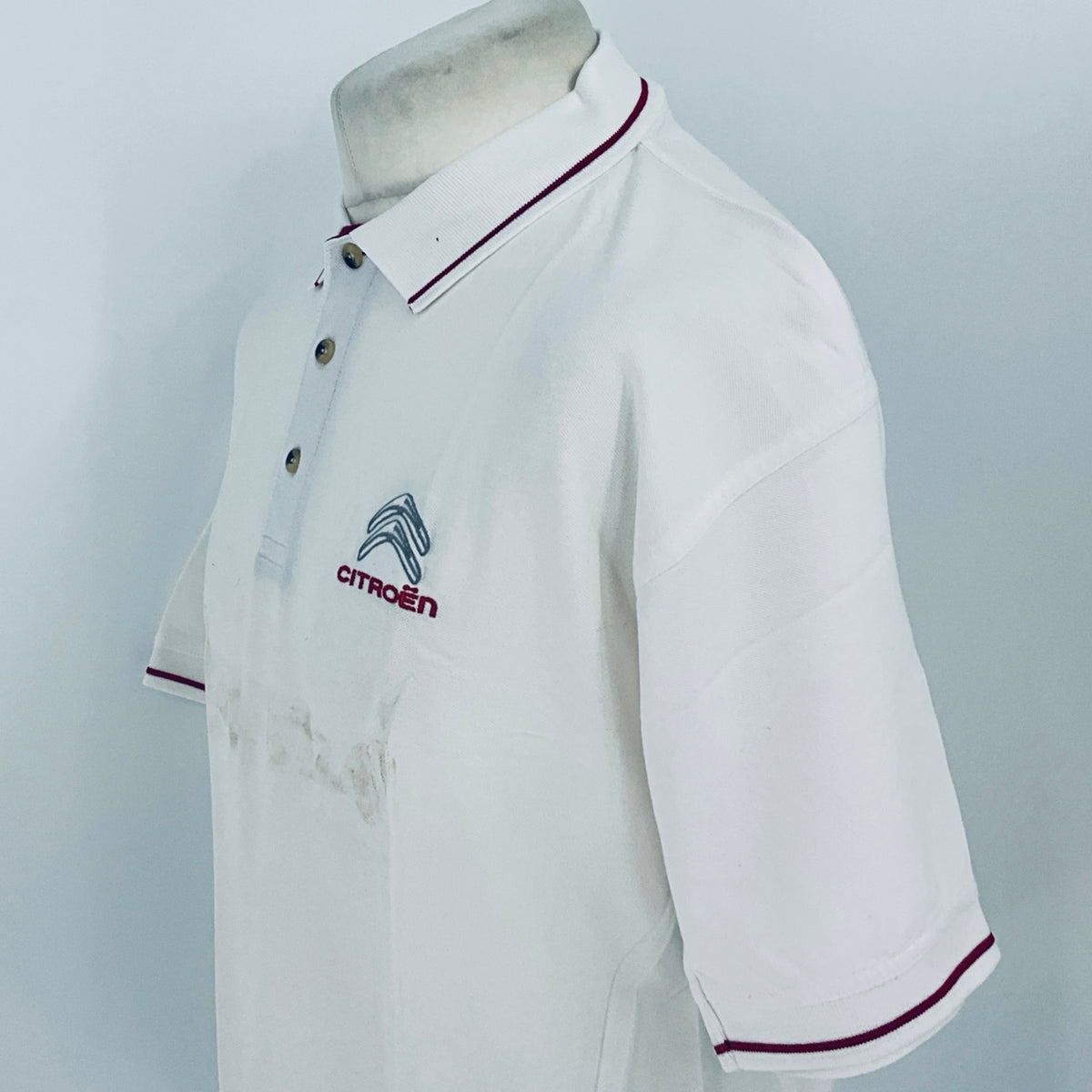 Citroen Motorsport Official WRC World Rally Championship Team Issue Travel Polo Shirt-White - Pit-Lane Motorsport