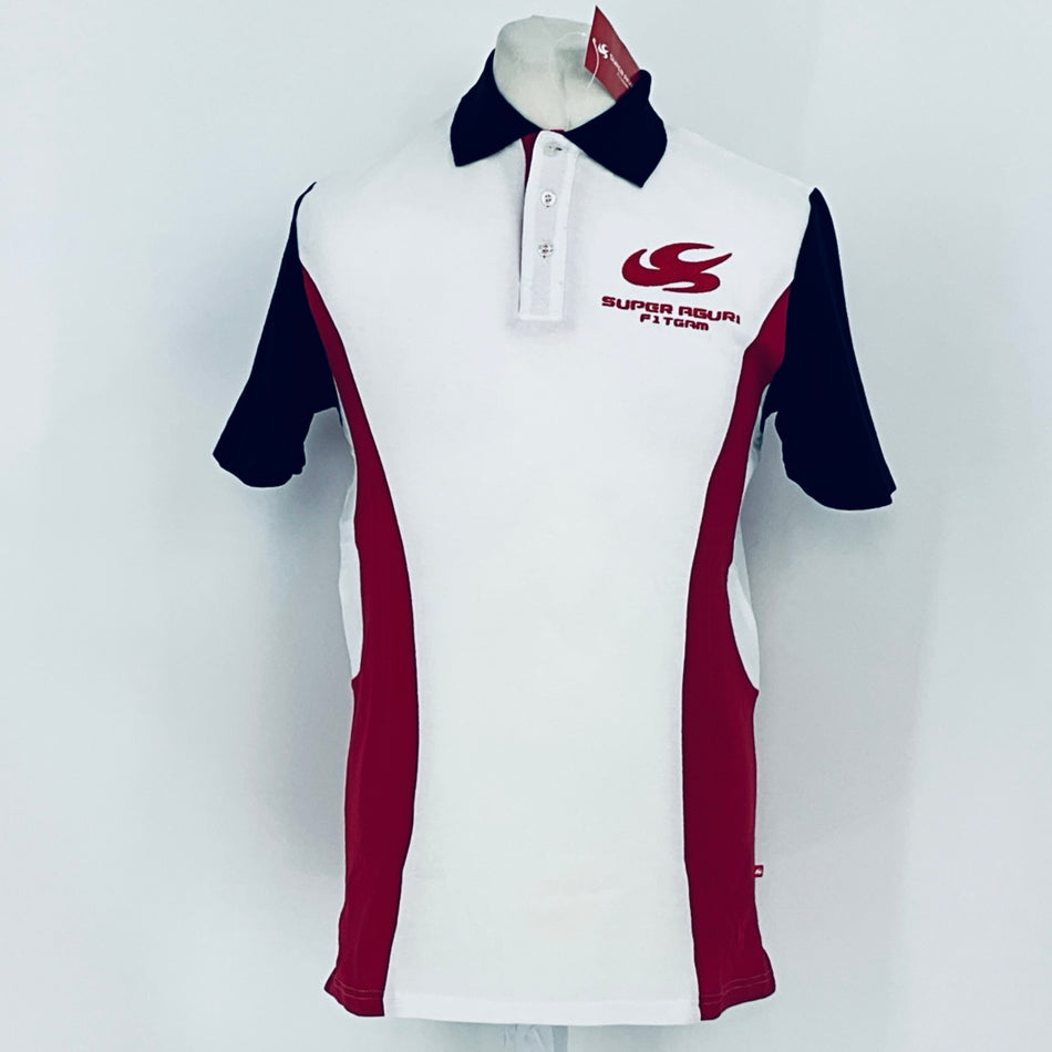Super Aguri Formula One Team Official Team Issue Polo Shirt-White