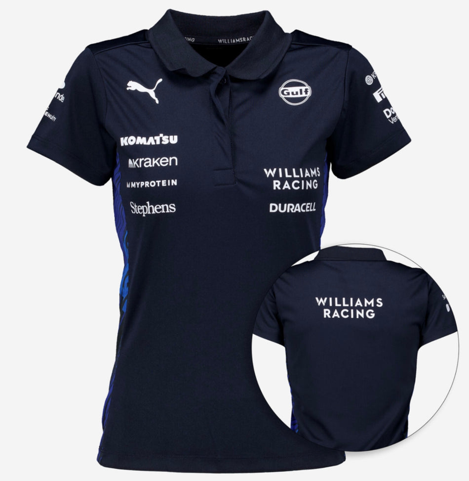 Williams F1 Team Official Merchandise Team Polo Shirt-Women's