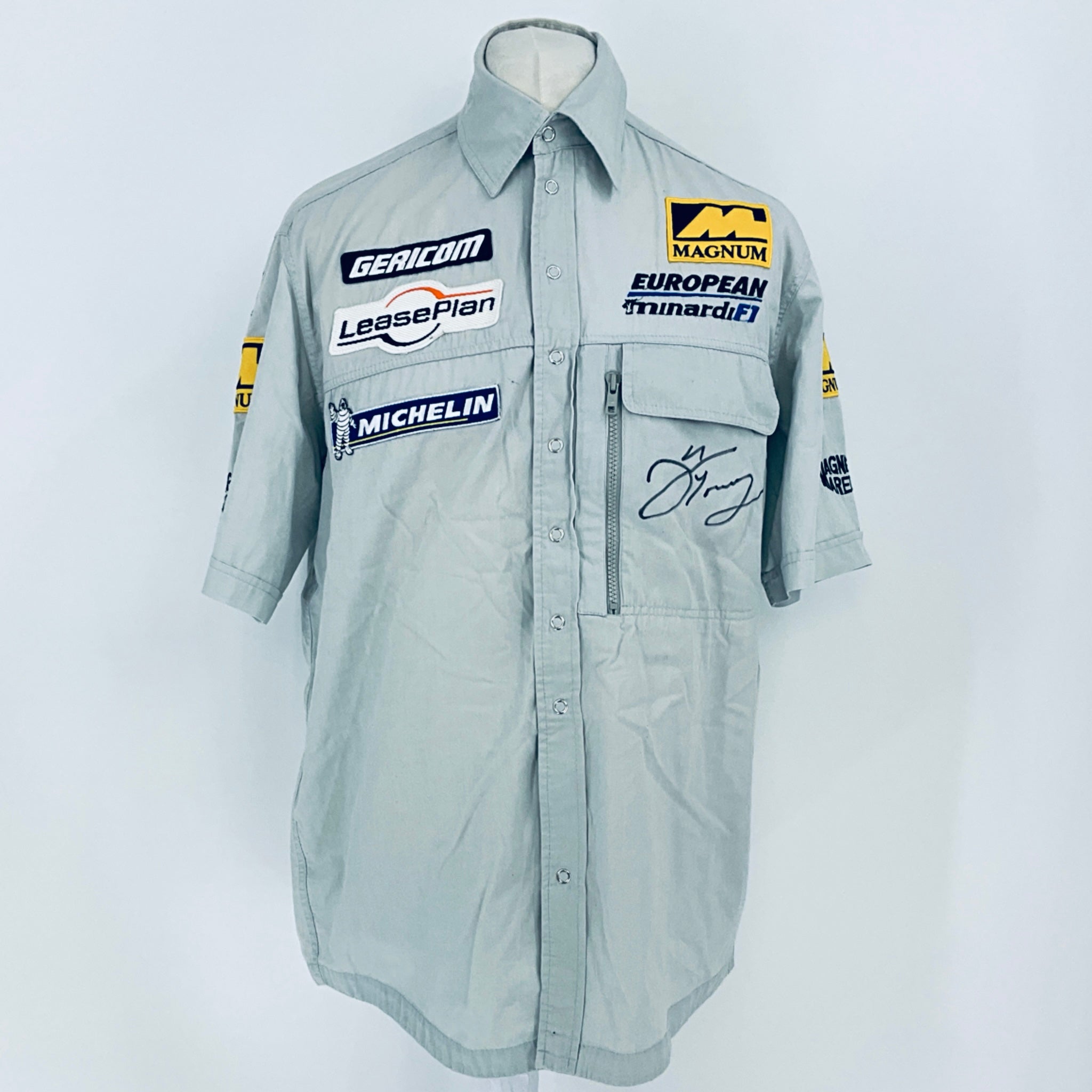 2001 European Minardi F1 Team-Team Issued Shirt Signed by Alex Yoong - Pit-Lane Motorsport