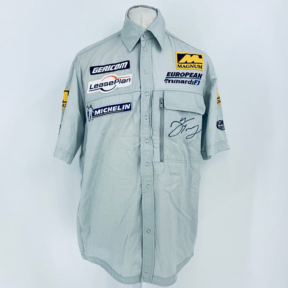 2001 European Minardi F1 Team-Team Issued Shirt Signed by Alex Yoong - Pit-Lane Motorsport