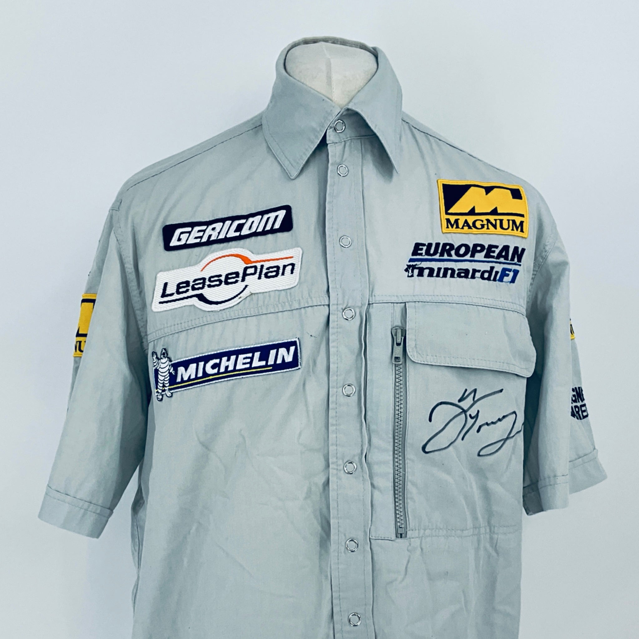 2001 European Minardi F1 Team-Team Issued Shirt Signed by Alex Yoong - Pit-Lane Motorsport