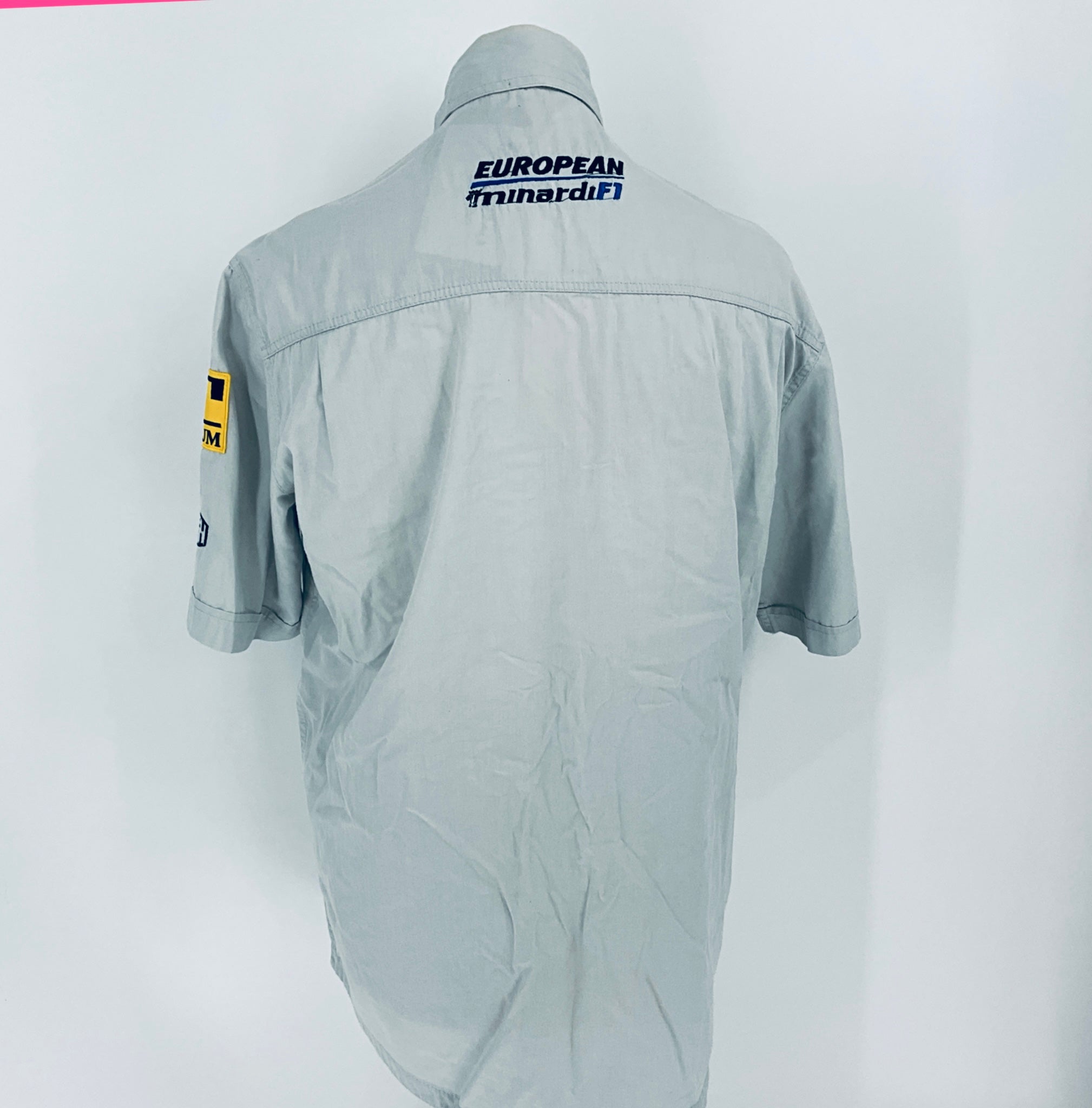 2001 European Minardi F1 Team-Team Issued Shirt Signed by Paul Stoddard - Pit-Lane Motorsport