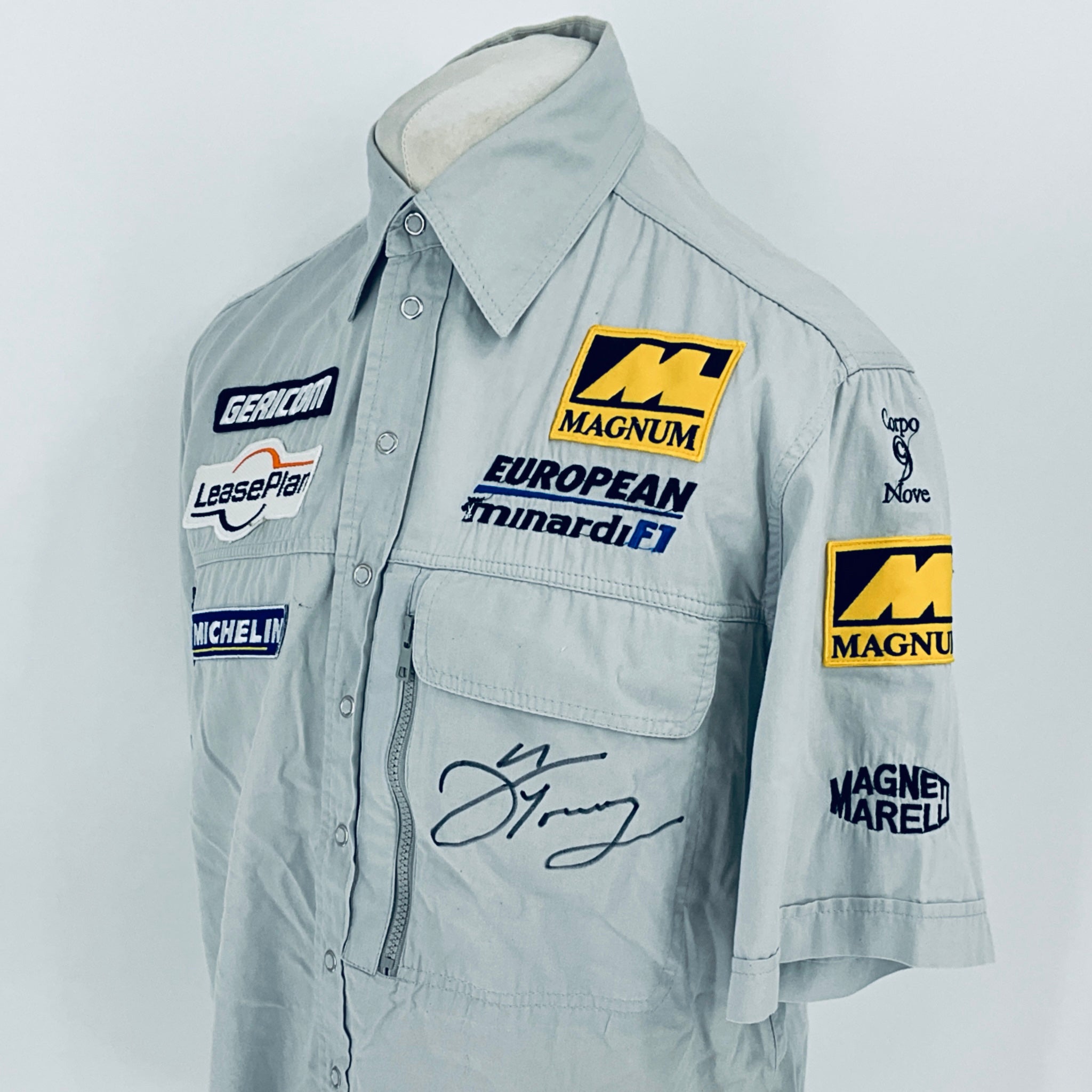 2001 European Minardi F1 Team-Team Issued Shirt Signed by Paul Stoddard - Pit-Lane Motorsport