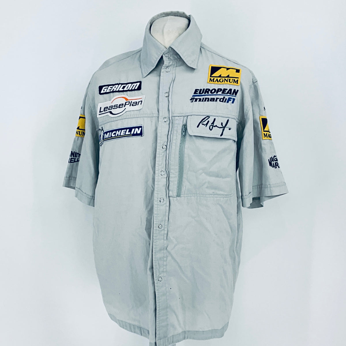 2001 European Minardi F1 Team-Team Issued Shirt Signed by Paul Stoddard - Pit-Lane Motorsport