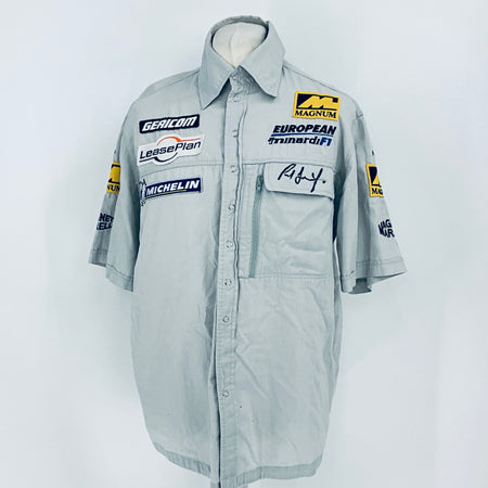 2001 European Minardi F1 Team-Team Issued Shirt Signed by Paul Stoddard - Pit-Lane Motorsport