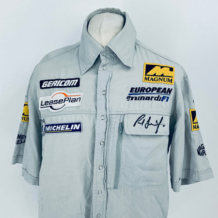 2001 European Minardi F1 Team-Team Issued Shirt Signed by Paul Stoddard - Pit-Lane Motorsport