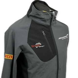 McLaren Motorsport Racing Team British GT Championship 570S GT Pit Crew Soft Shell Jacket-Grey (Copy)