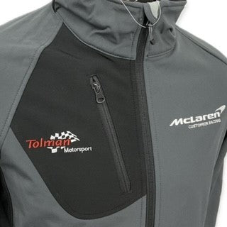 McLaren Motorsport Racing Team British GT Championship 570S GT Pit Crew Soft Shell Jacket-Grey (Copy)