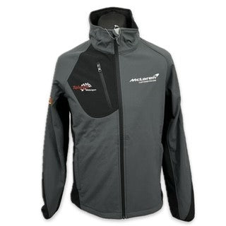McLaren Motorsport Racing Team British GT Championship 570S GT Pit Crew Soft Shell Jacket-Grey