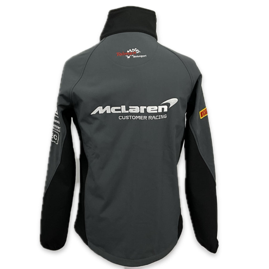 McLaren Motorsport Racing Team British GT Championship 570S GT Pit Crew Soft Shell Jacket-Grey (Copy)