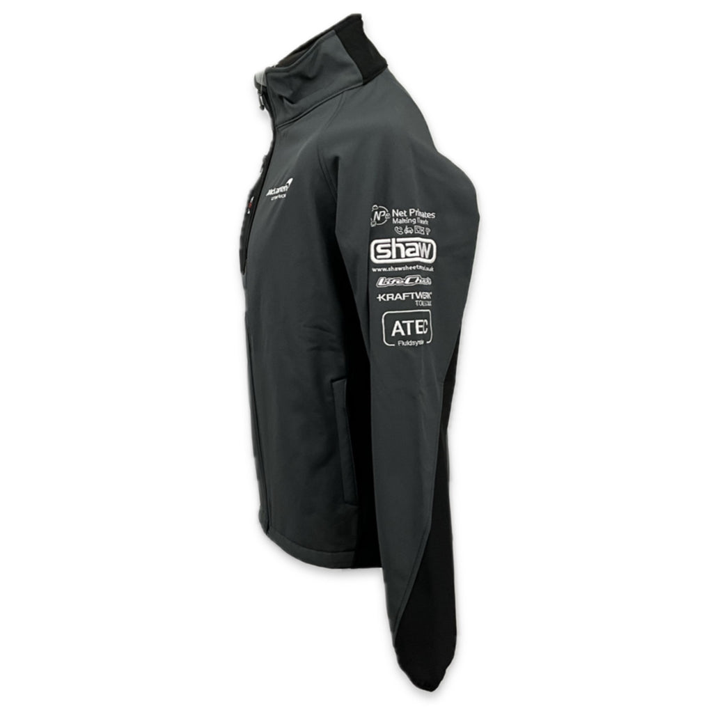 McLaren Motorsport Racing Team British GT Championship 570S GT Pit Crew Soft Shell Jacket-Grey (Copy)