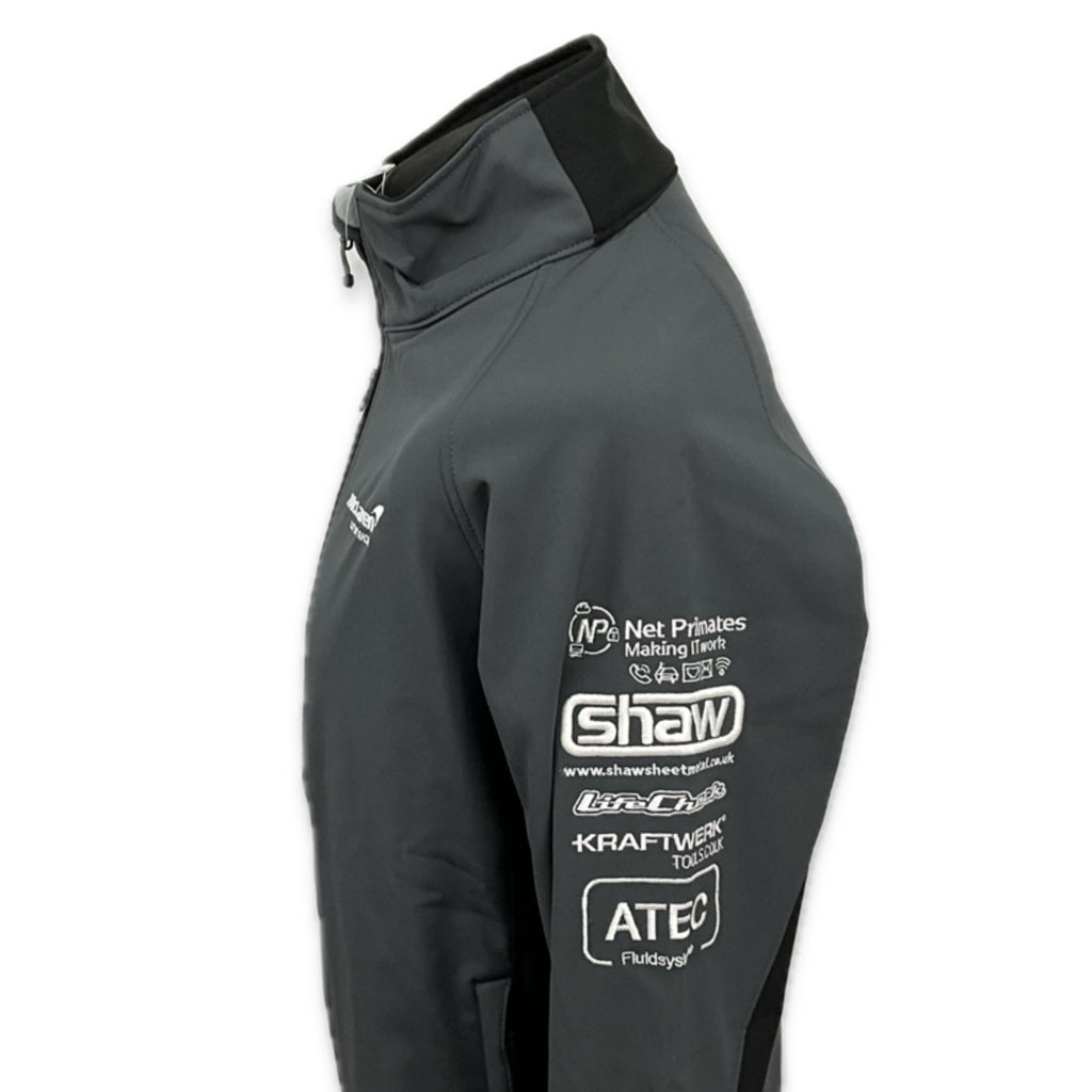 McLaren Motorsport Racing Team British GT Championship 570S GT Pit Crew Soft Shell Jacket-Grey (Copy)