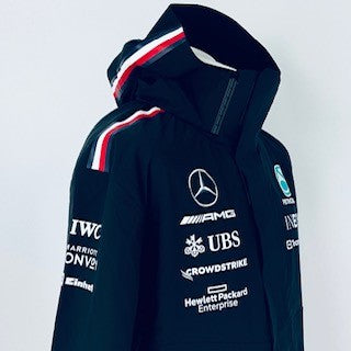 Toto Wolff Personal Team Issue AMG Petronas Mercedes F1 Tommy Hilfiger Long Rain Jacket -