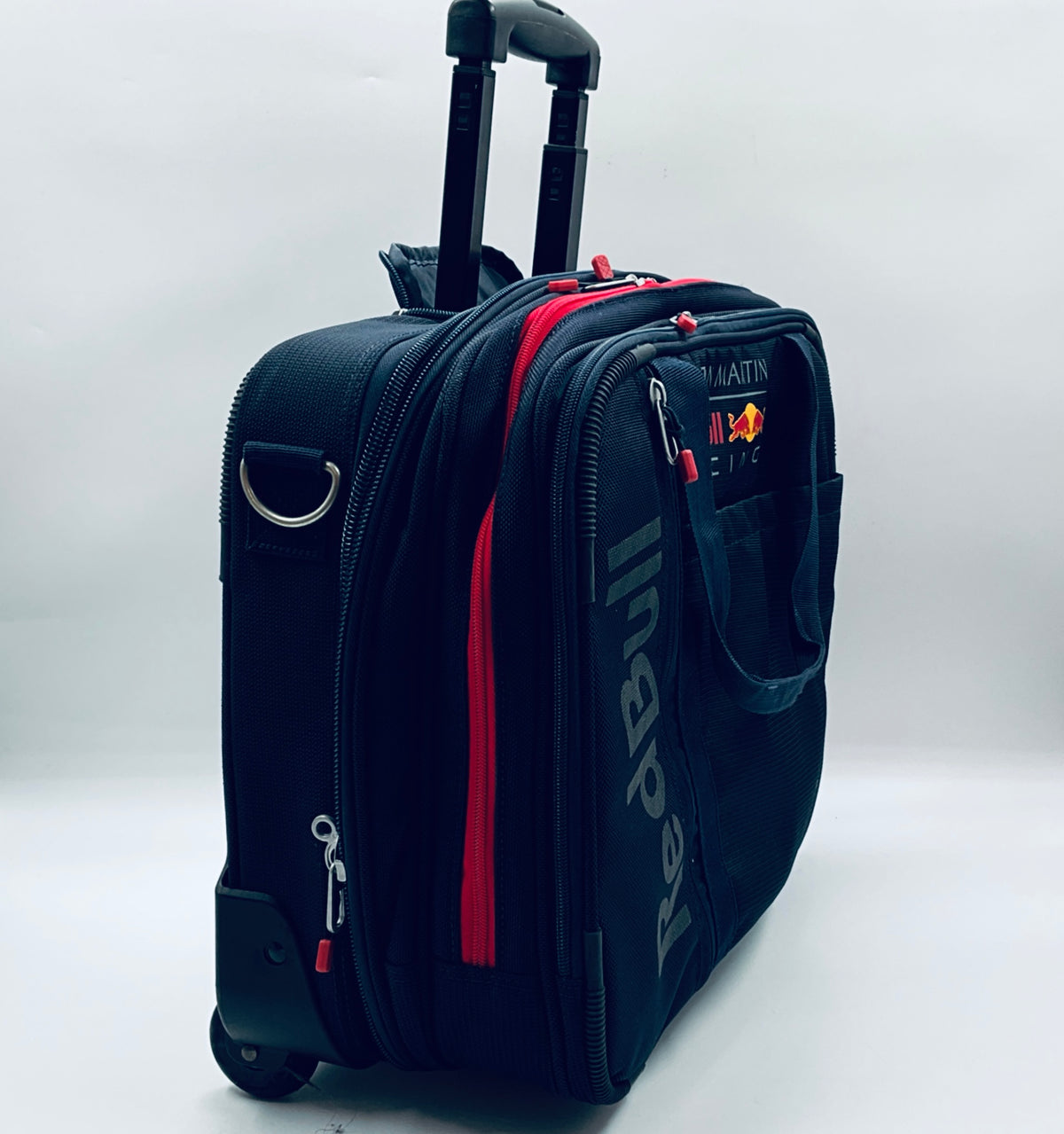 Red Bull Aston Martin Racing F1 Team Wheelie Luggage/Laptop Bag Team Issue - Pit-Lane Motorsport