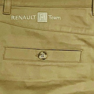 Renault F1 Team Official Team Issue Pit Crew Trousers-Beige-New