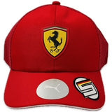 Scuderia Ferrari Formula One Team Official Merchandise Sebastian Vettel 2019 F1™  Driver Baseball Cap Red