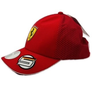 Scuderia Ferrari Formula One Team Official Merchandise Sebastian Vettel 2019 F1™  Driver Baseball Cap Red