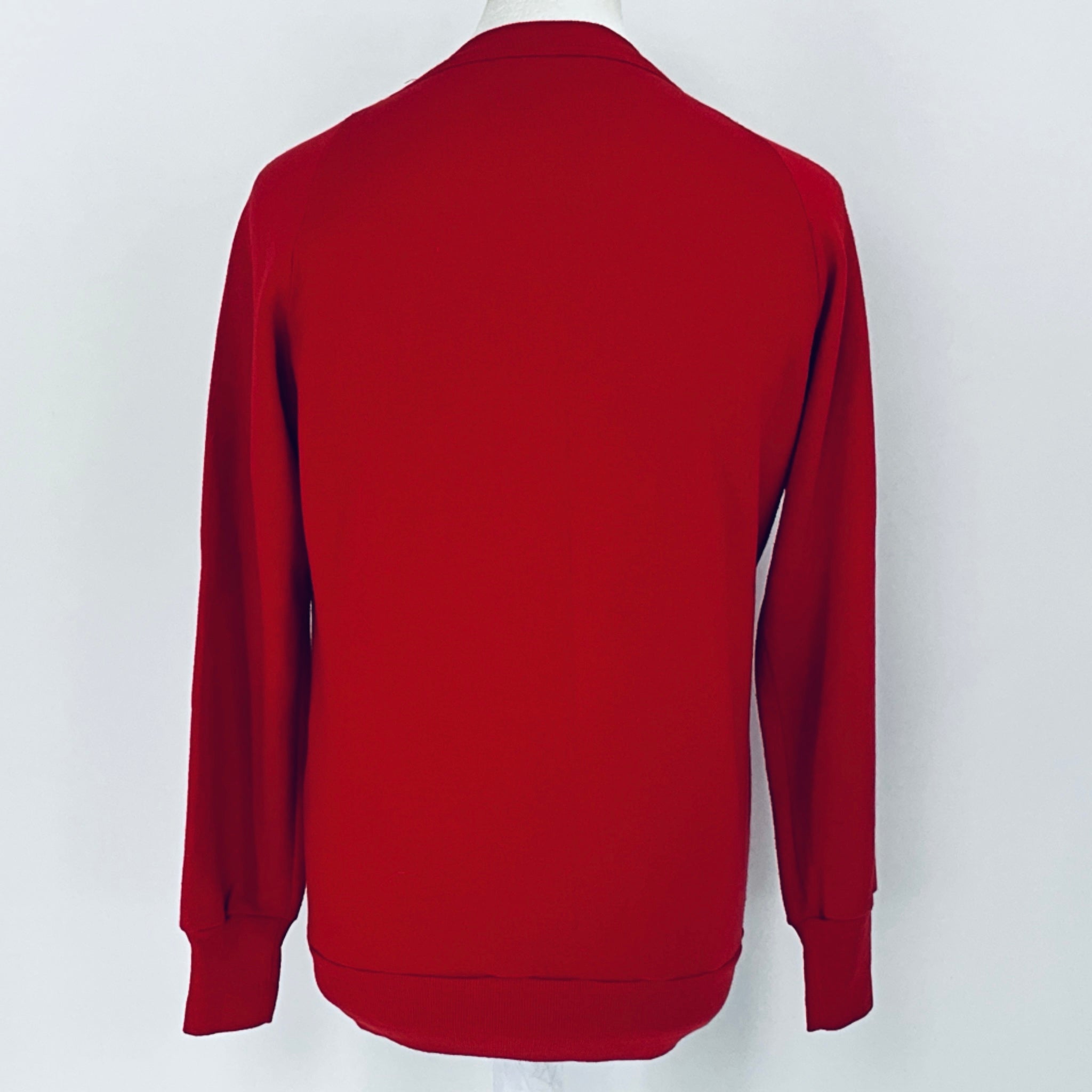 Red sweatshirt on a white background