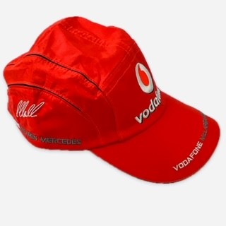 Vodafone McLaren Mercedes  Formula One Team Official Merchandise Drivers Cap Lewis Hamilton & Hekki Kovalainen-Rocket Red