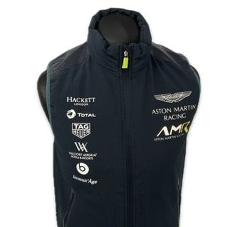 Aston Martin Racing AMR Team Issue Gilet Dark Blue Late Season- 2018-Used