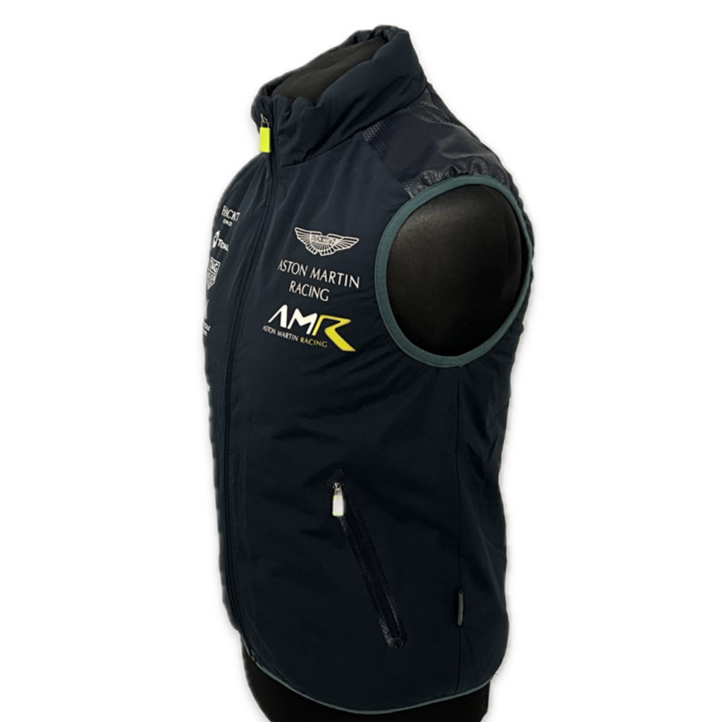 Aston Martin Racing AMR Team Issue Gilet Dark Blue Late Season- 2018-Used